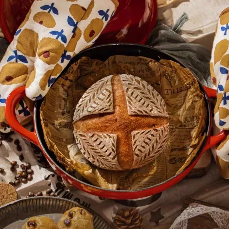 Dutch Oven Enamel - Enameled Cast Iron Bread Pan with