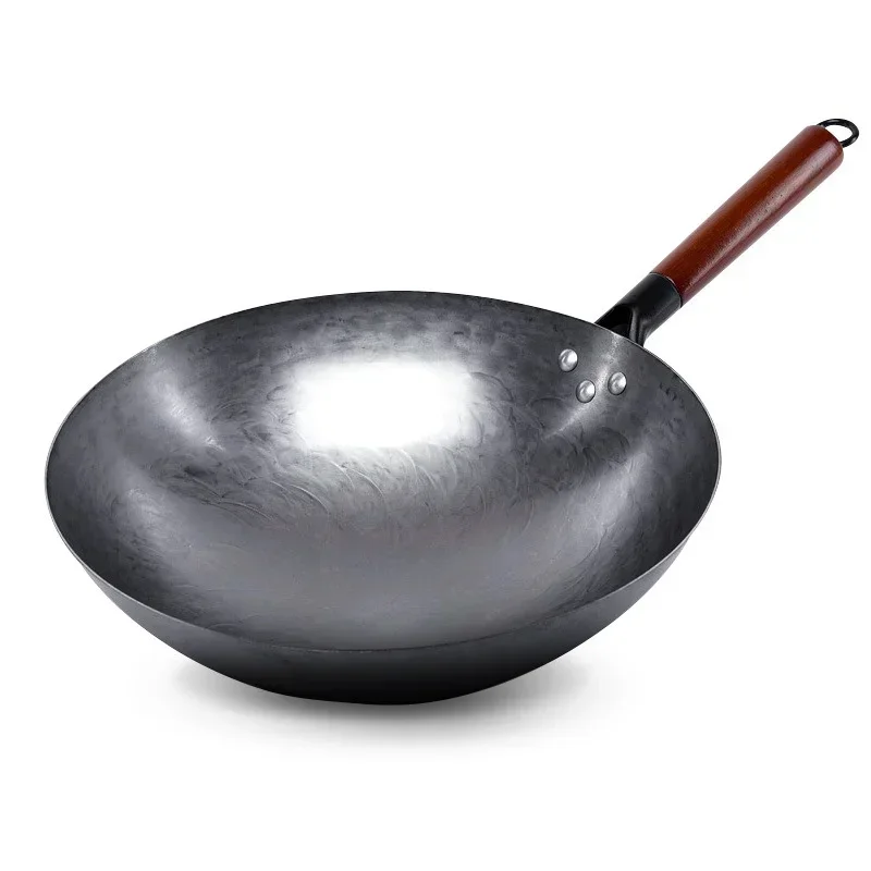 Wok Carbon Steel - #q ForCraft Wok Flat Hand Hammered