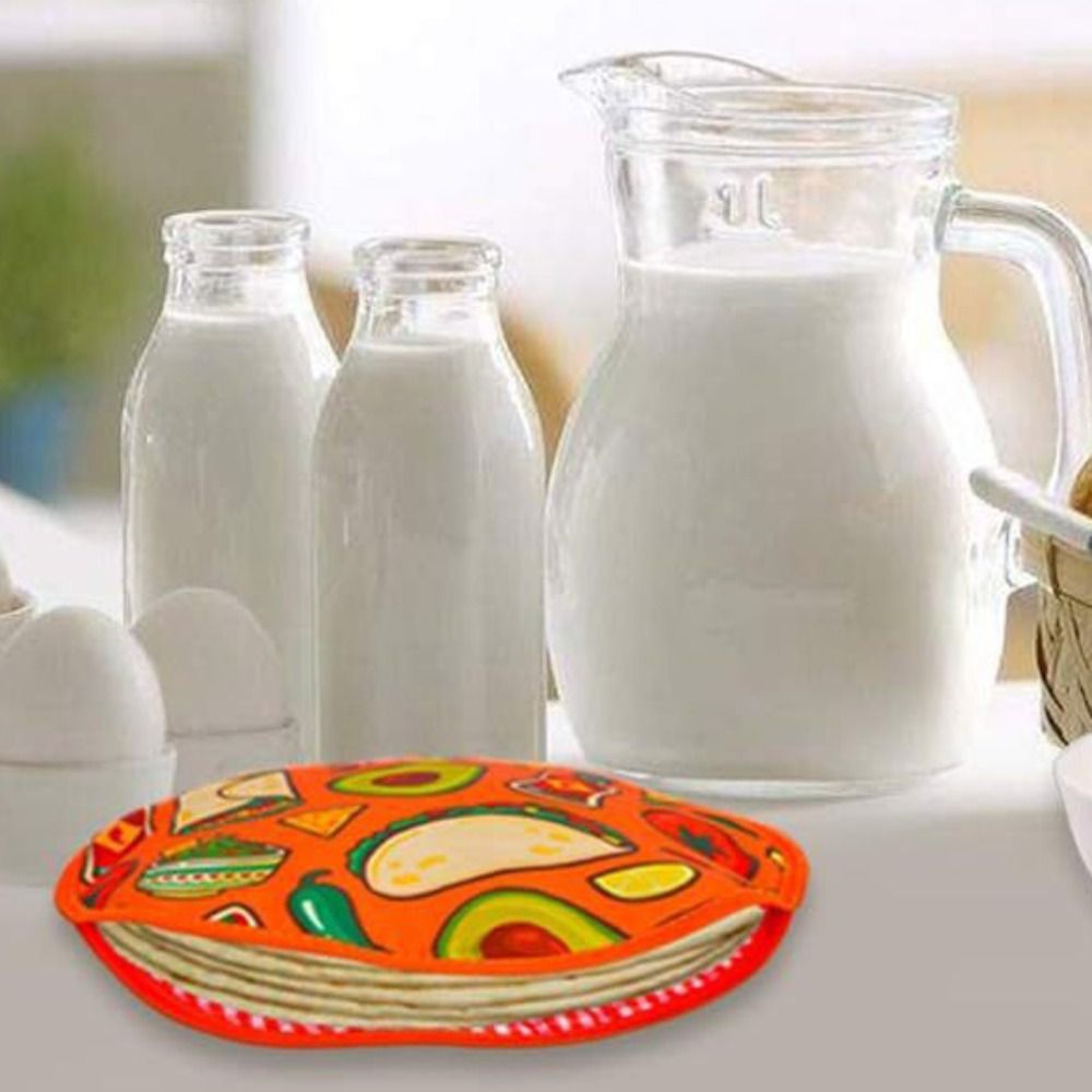 Tortilla Warmer Cloth - Practical 30cm Tortilla Warmer Pouch Round