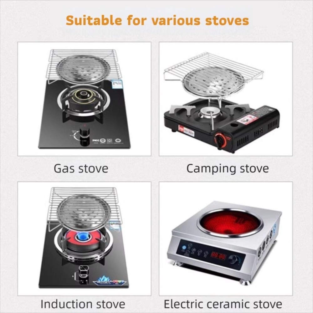 Home Cooking On - on Household Stove Kitchen Barbecue Grill