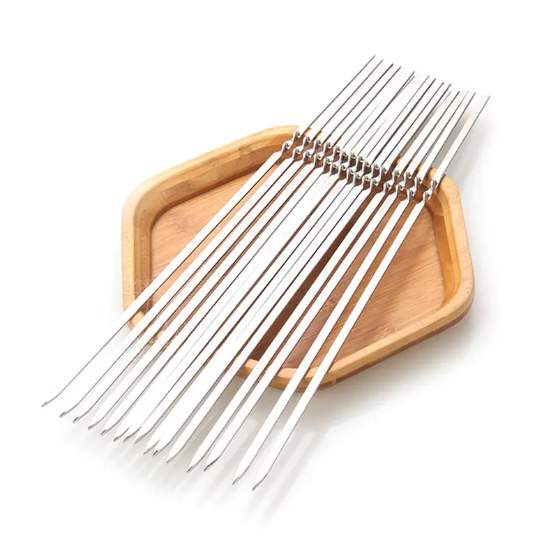 Home Cooking Restaurants - 5-30Pcs Stainless Steel Barbecue Skewers Rust