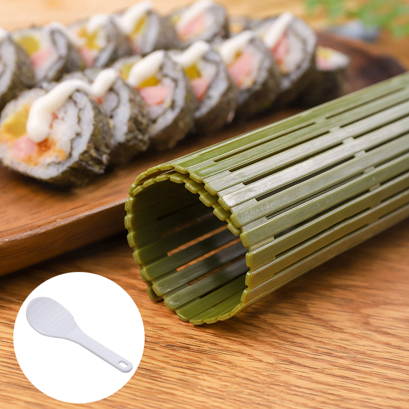 Sushi Mat Bamboo - Large Green Plastic Sushi Tool Kimbap