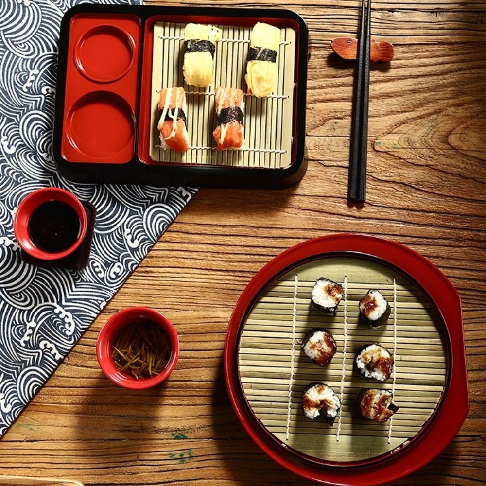 Japanese Style Cold Noodle Dis - đánh giá và giá Sushi Mat Bamboo