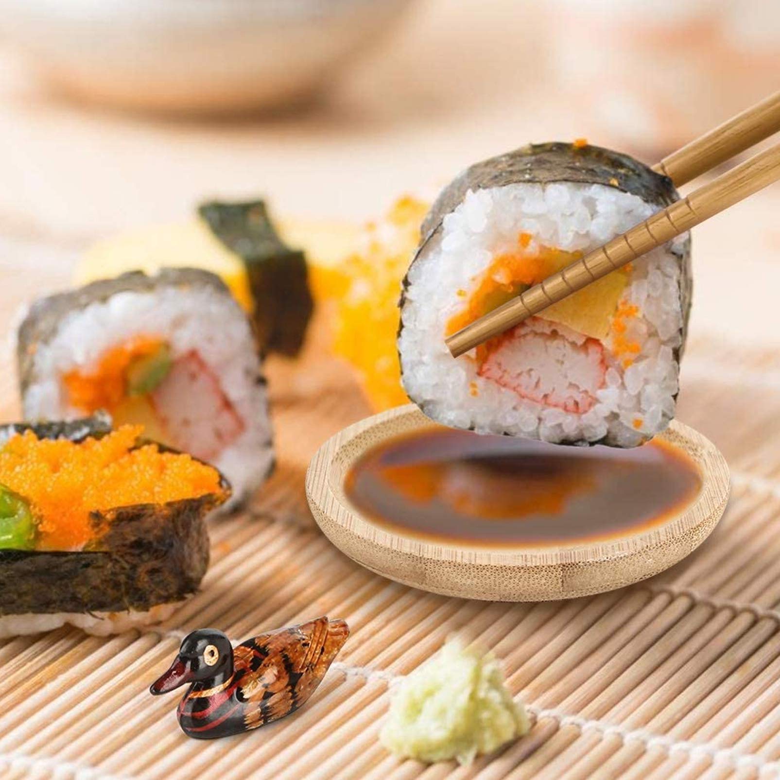 Sushi Making Set With Various  - đánh giá và giá Sushi Mat Bamboo