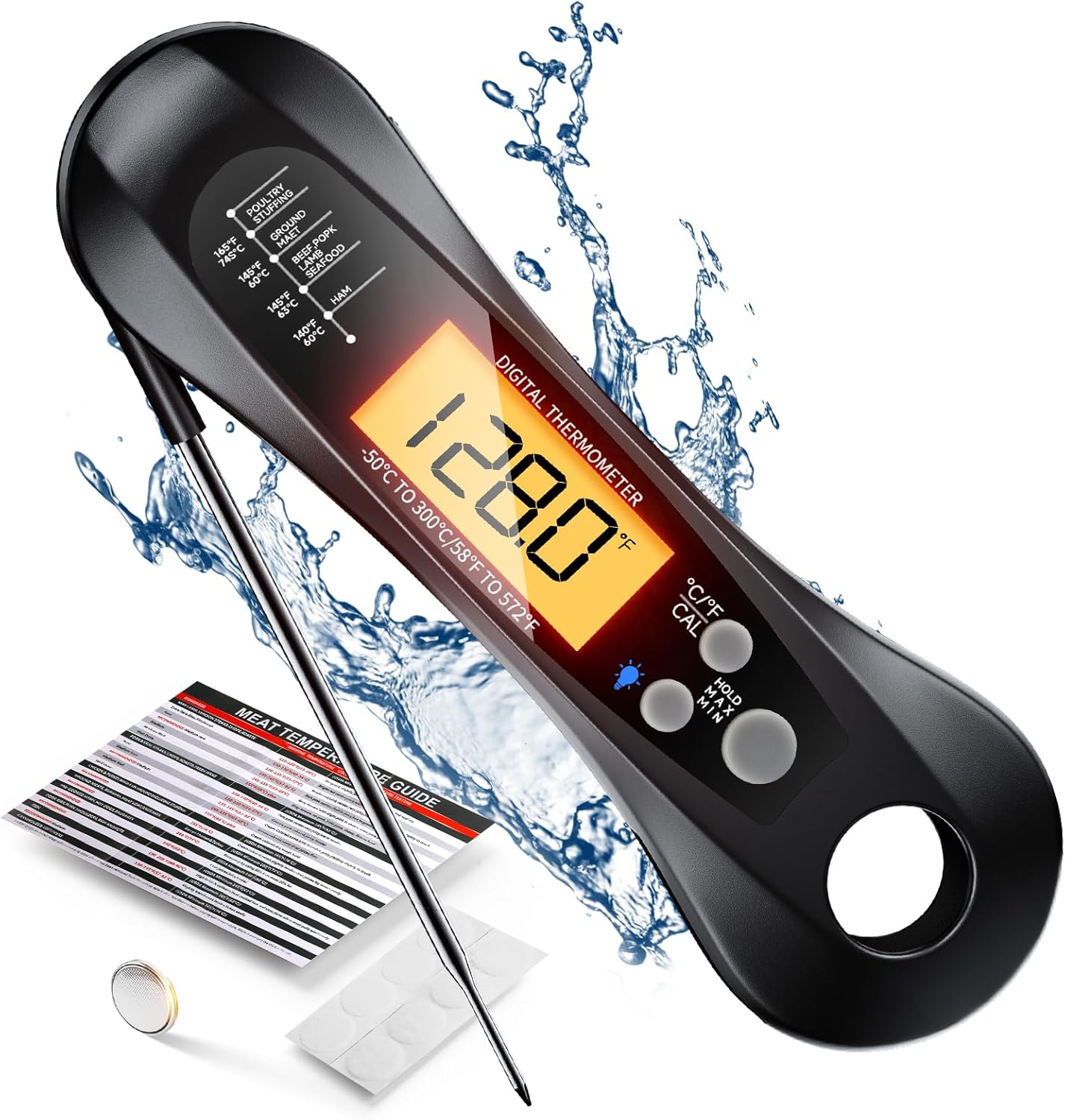 Digital Meat Thermometer Water - đánh giá và giá Home Cooking Help