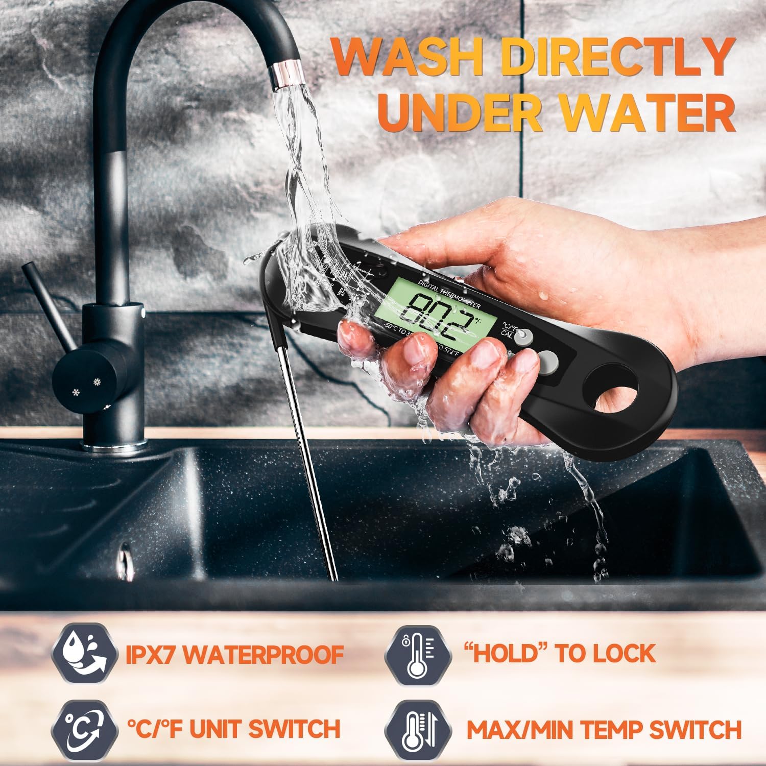 Digital Meat Thermometer Water - đánh giá và giá Home Cooking Help