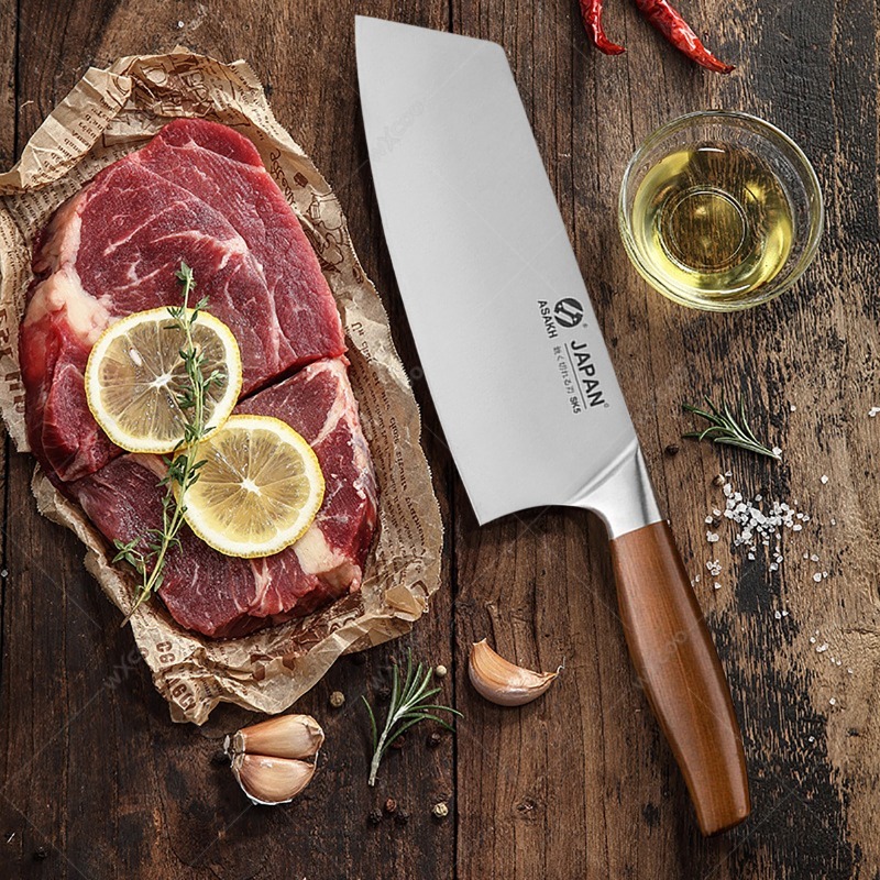 WXCOO Japanese Kitchen Knives  - đánh giá và giá Wok Carbon Steel