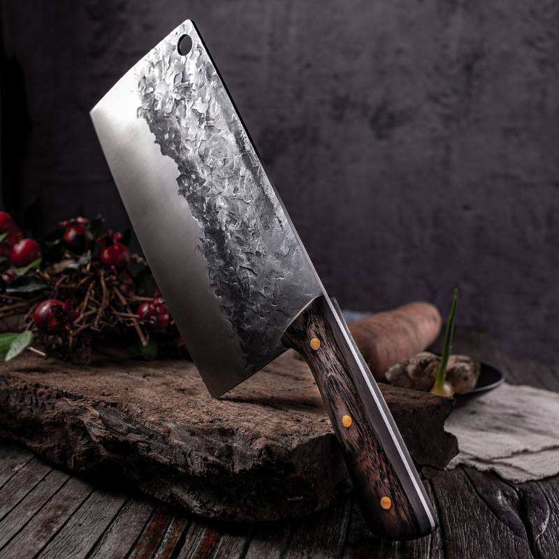 Handmade Forged Kitchen Knife  - đánh giá và giá Wok Carbon Steel