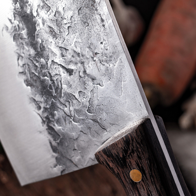 Handmade Forged Kitchen Knife  - đánh giá và giá Wok Carbon Steel