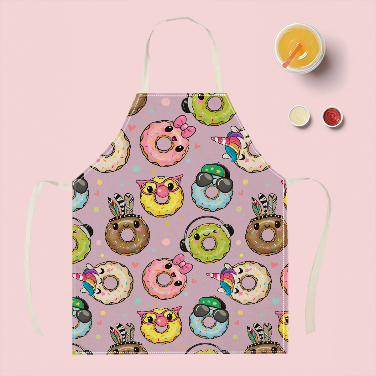 1pc Cute Cartoon Donut Apron F - đánh giá và giá Home Cooking Ideas