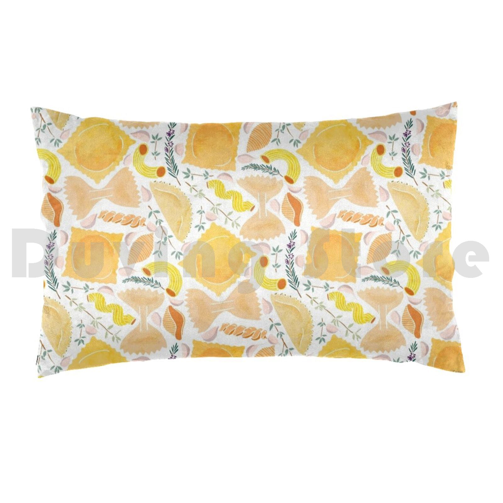 Pasta Pattern On White Pillow  - đánh giá và giá Home Cooking On