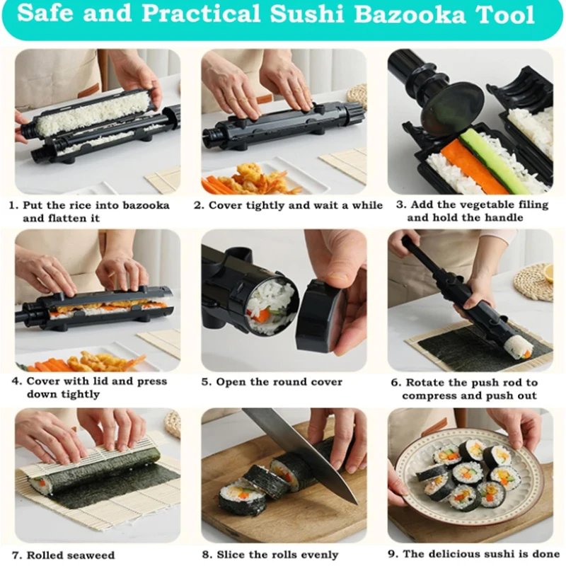 Sushi Making Kit,Bamboo Sushi  - đánh giá và giá Sushi Mat Bamboo