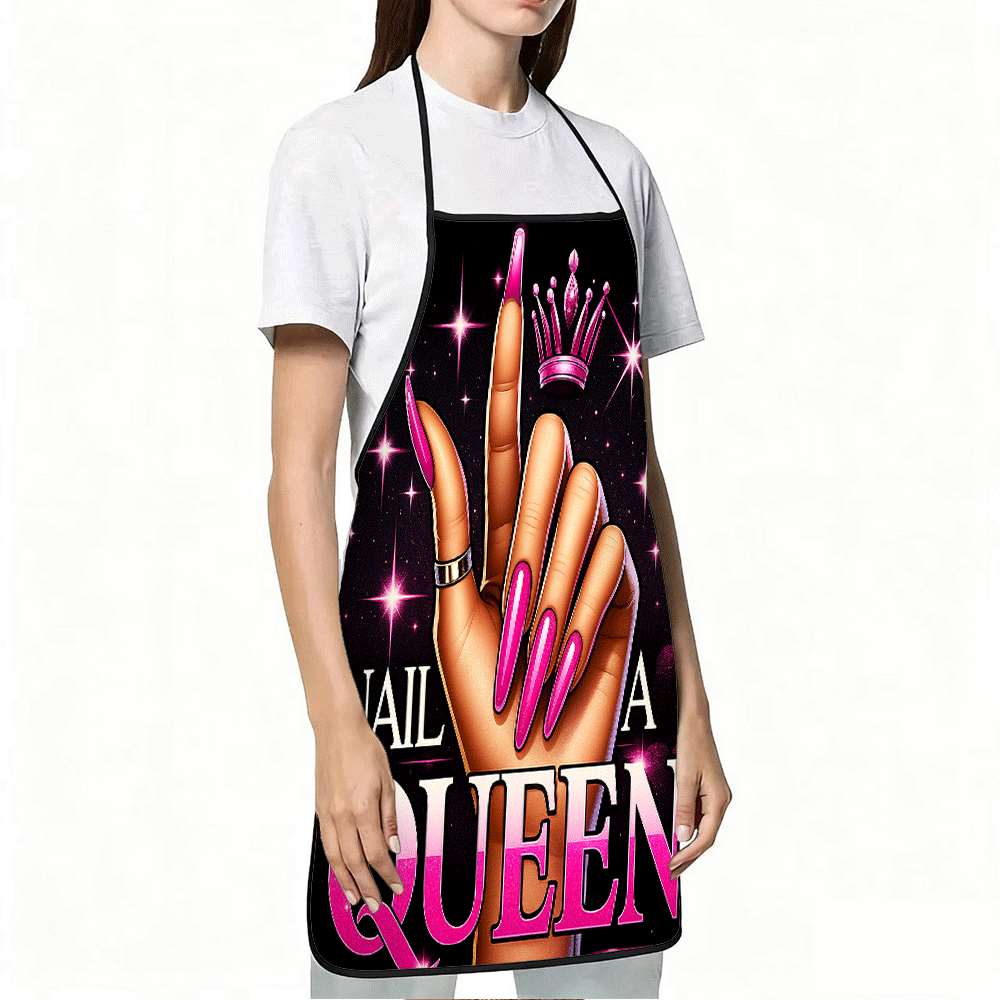 1 Trendy Nail Art-Themed Apron - đánh giá và giá Home Cooking Ideas
