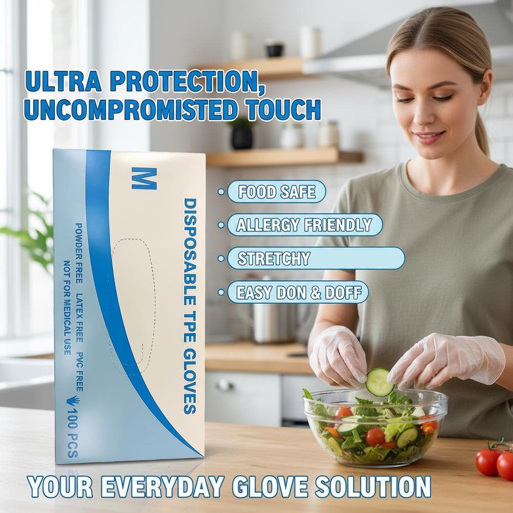100pcs/set Disposable TPE Glov - đánh giá và giá Home Cooking Oil Disposal