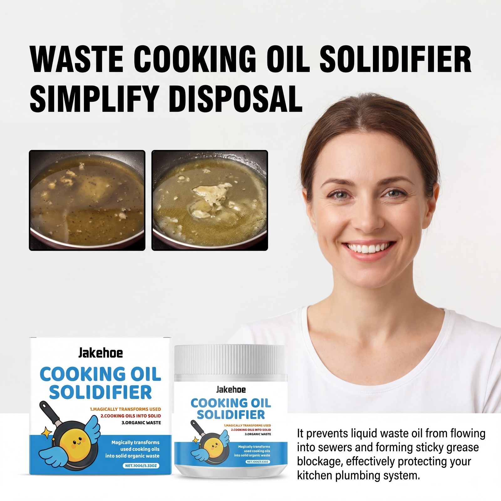 Cooking Oil Solidifier Powder  - đánh giá và giá Home Cooking Oil Disposal
