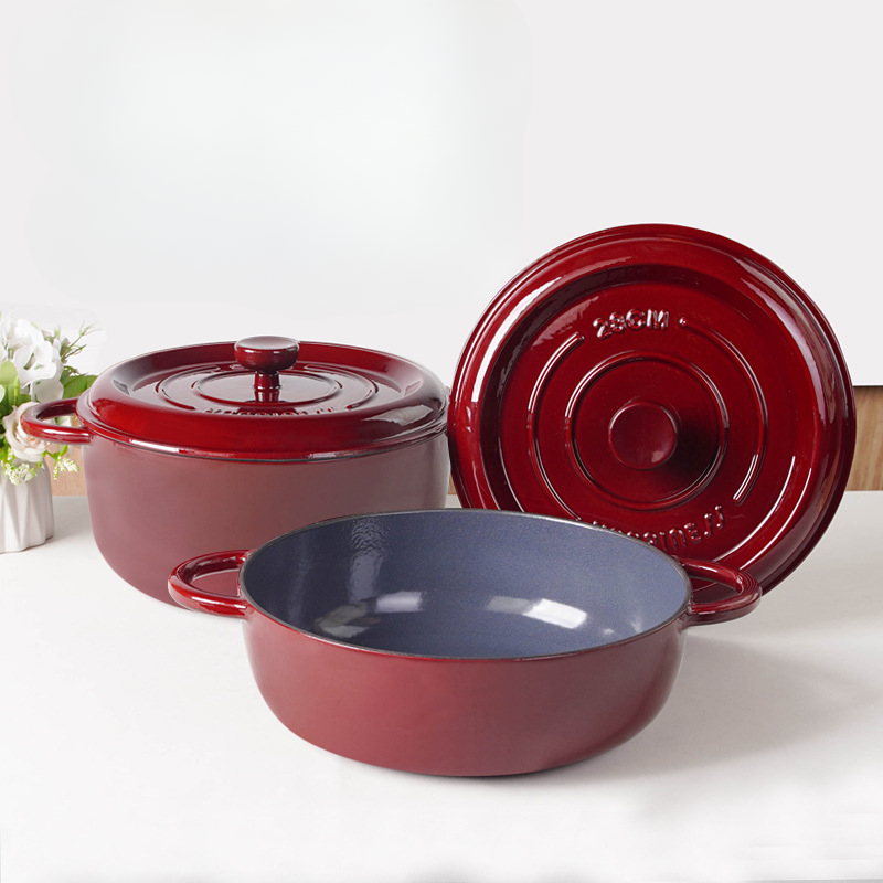 Large Capacity Non-stick Ename - đánh giá và giá Dutch Oven Enamel