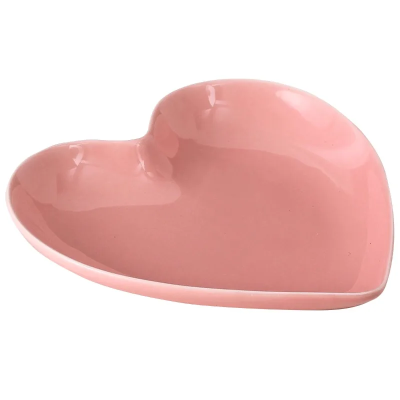 Creative Pink Heart Ceramic Pl - đánh giá và giá Home Cooking Order