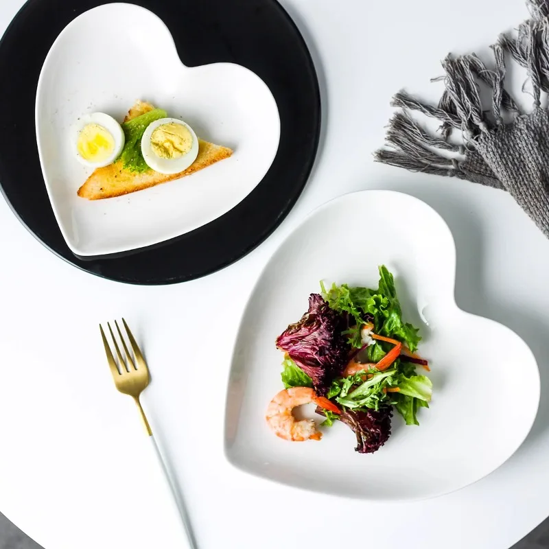 Creative Pink Heart Ceramic Pl - đánh giá và giá Home Cooking Order