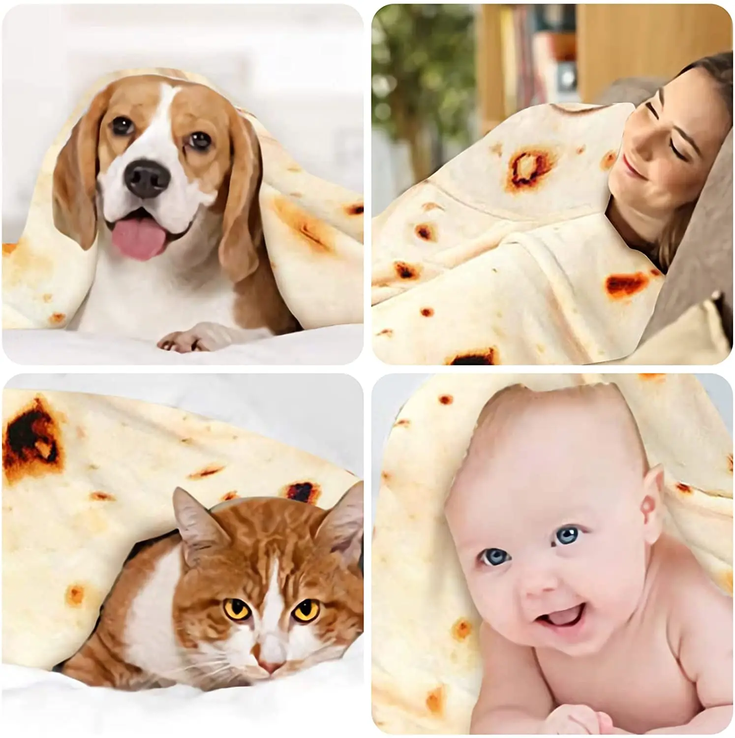 Super Soft Warm Flannel Burrit - đánh giá và giá Tortilla Warmer Cloth
