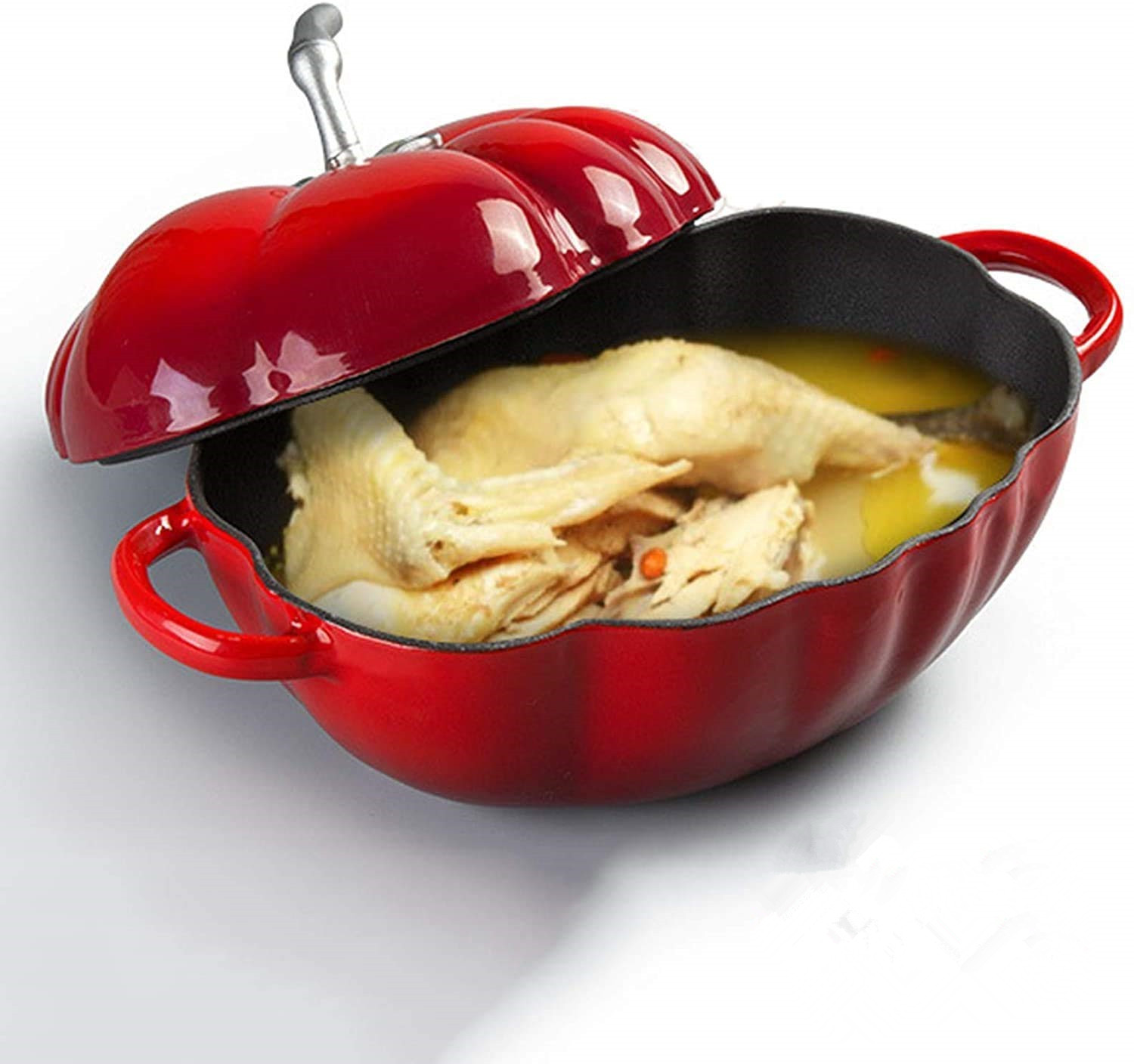 25cm Tomato Enameled Cast Iron - đánh giá và giá Dutch Oven Enamel