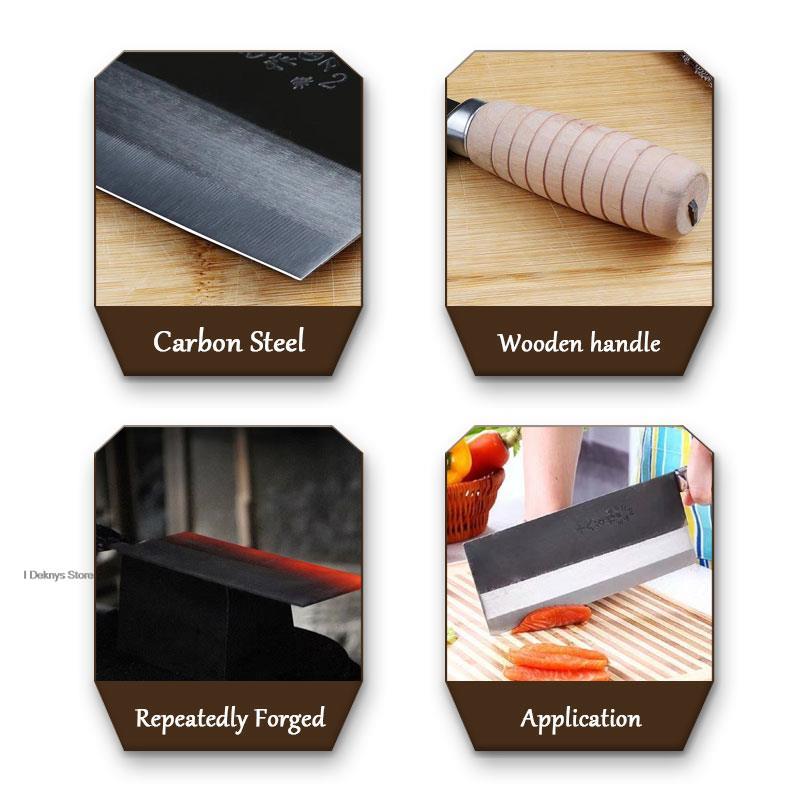 Kitchen Knife Professional Chi - đánh giá và giá Wok Carbon Steel
