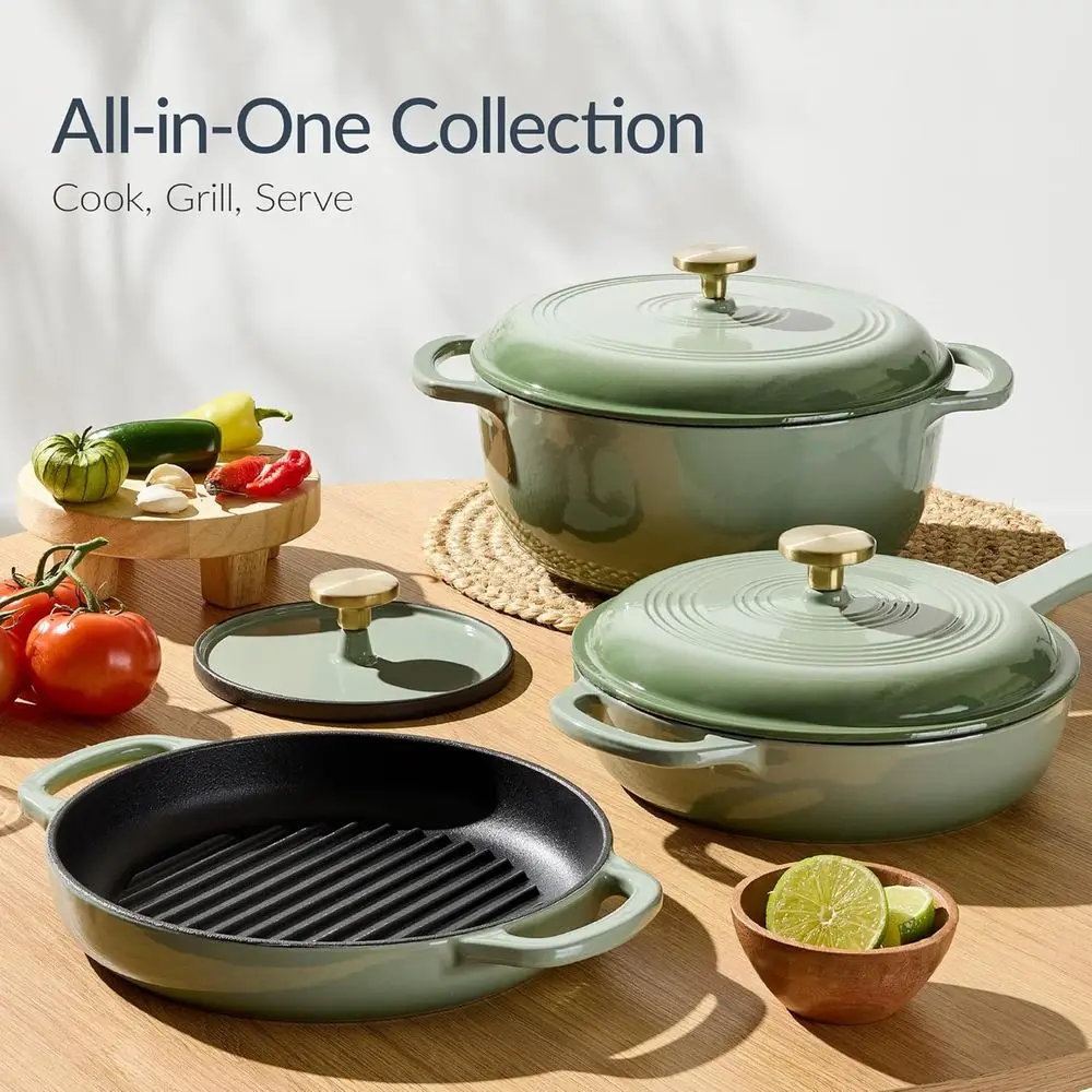 Cookware Set: 2Qt Non-Stick Sk - đánh giá và giá Dutch Oven Enamel