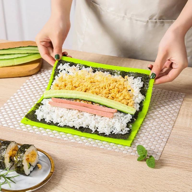 Imitation Bamboo Silicone Sush - đánh giá và giá Sushi Mat Bamboo