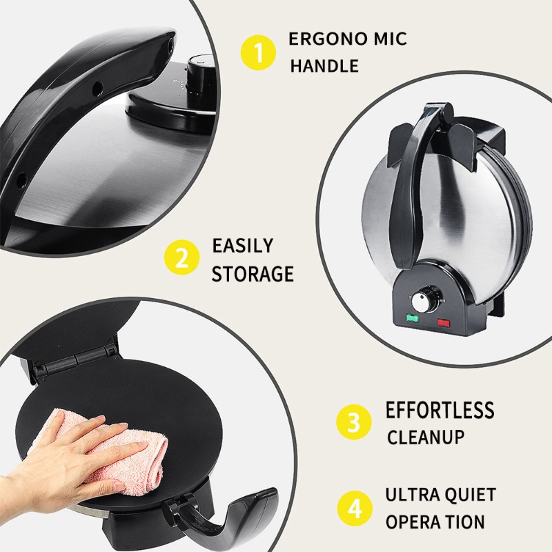 1500W Non Stick Electric Crepe - đánh giá và giá Home Cooking Quesadilla