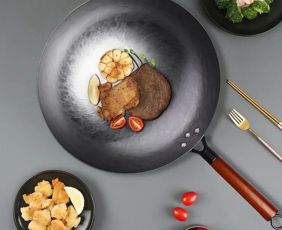 #q ForCraft Wok Flat Hand Hamm - đánh giá và giá Wok Carbon Steel