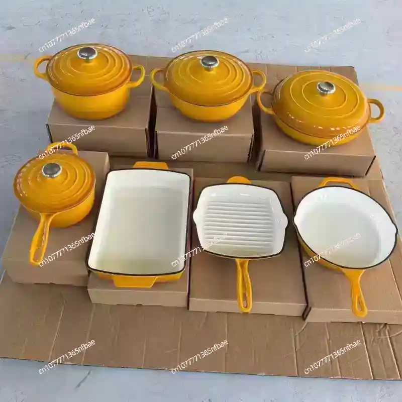 7-Piece Cast Iron Enamel Dutch - đánh giá và giá Dutch Oven Enamel