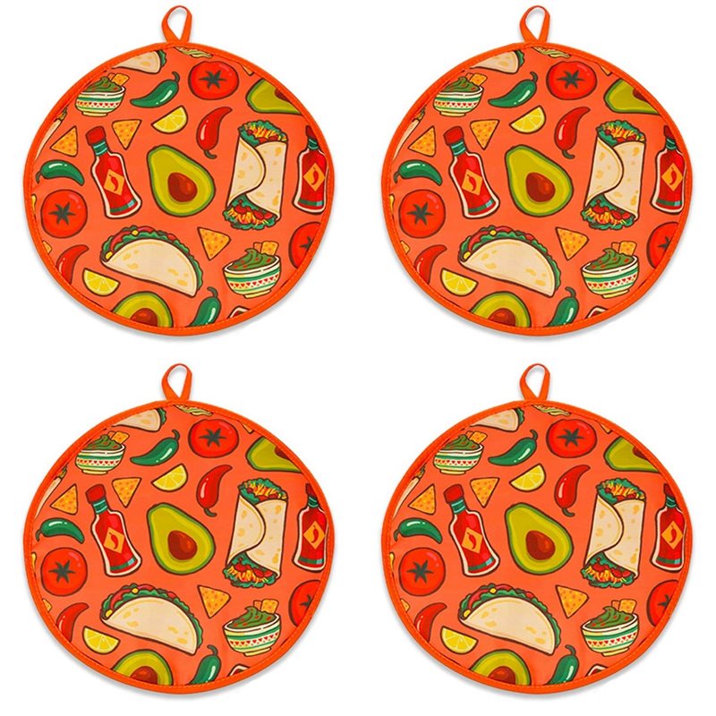 CQMF-4Pcs 12Inch Cloth Bag For - đánh giá và giá Tortilla Warmer Cloth