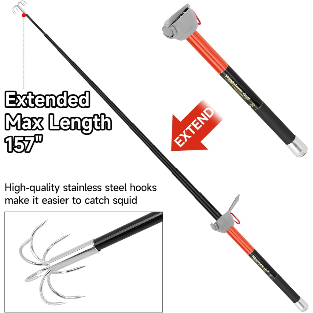 SANLIKE Fishing-Squid Gaff 3M/ - đánh giá và giá Wok Carbon Steel