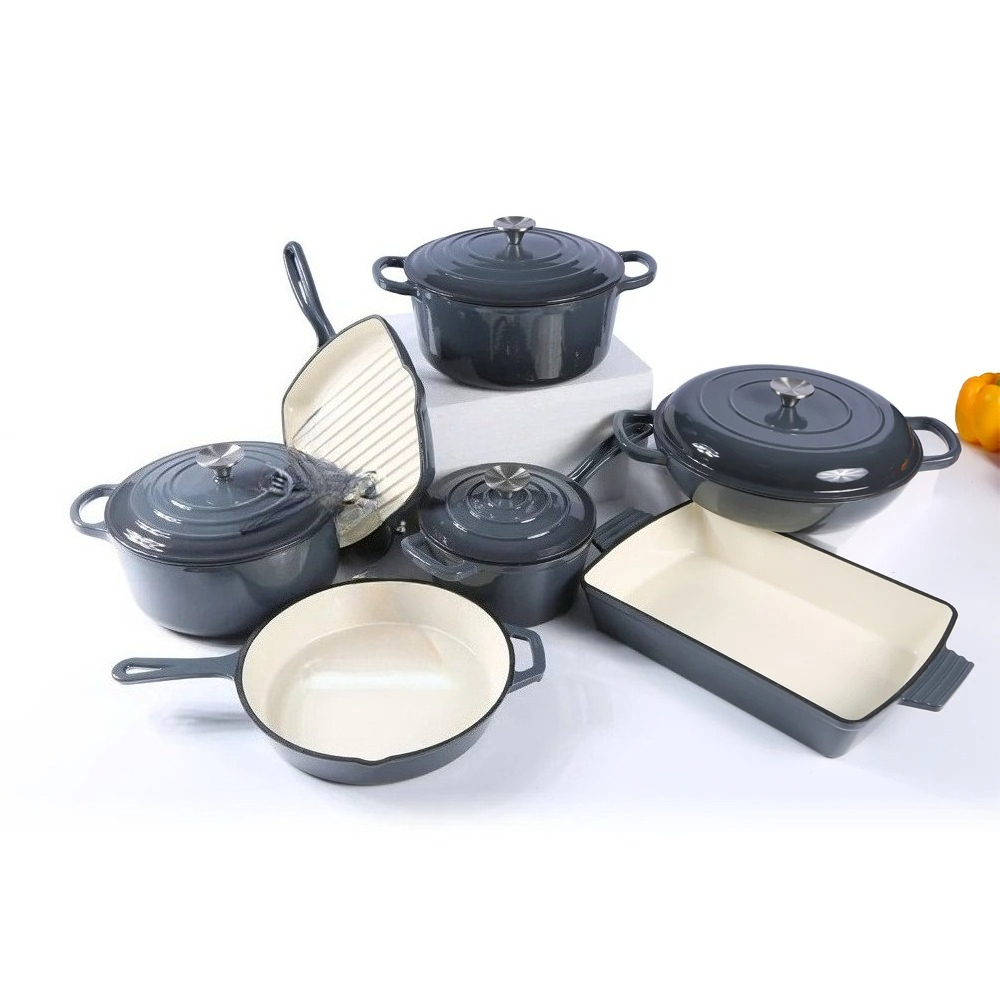 Enamel cast iron cookware set  - đánh giá và giá Dutch Oven Enamel
