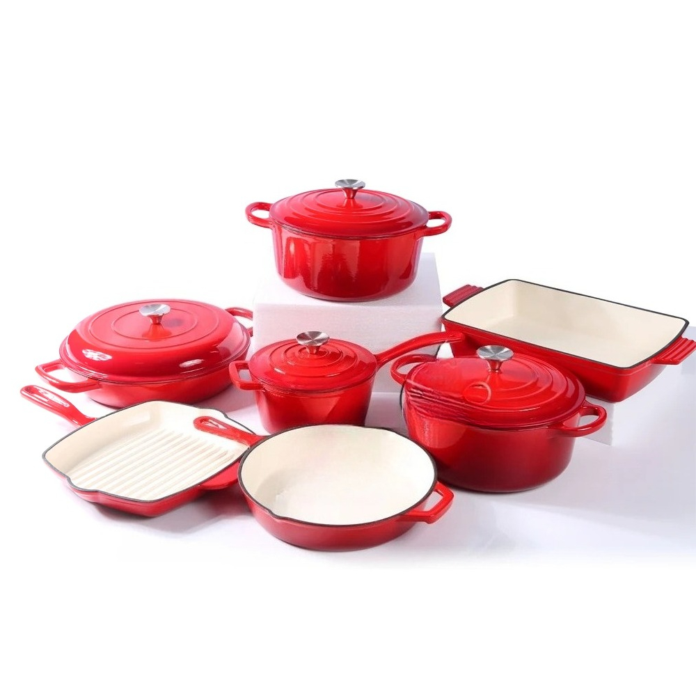 Enamel cast iron cookware set  - đánh giá và giá Dutch Oven Enamel