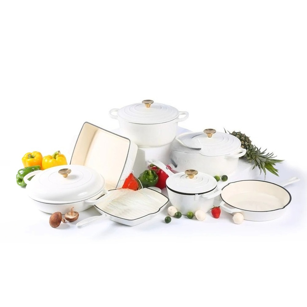 Enamel cast iron cookware set  - đánh giá và giá Dutch Oven Enamel