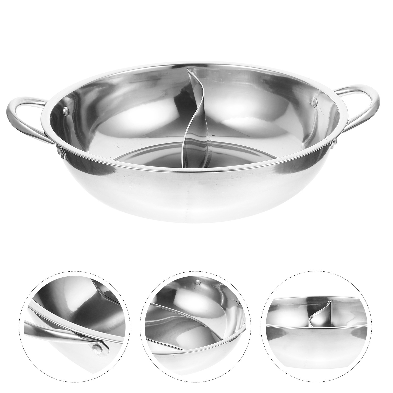 Divided Hot Pot Stainless Stee - đánh giá và giá Home Cooking Restaurants