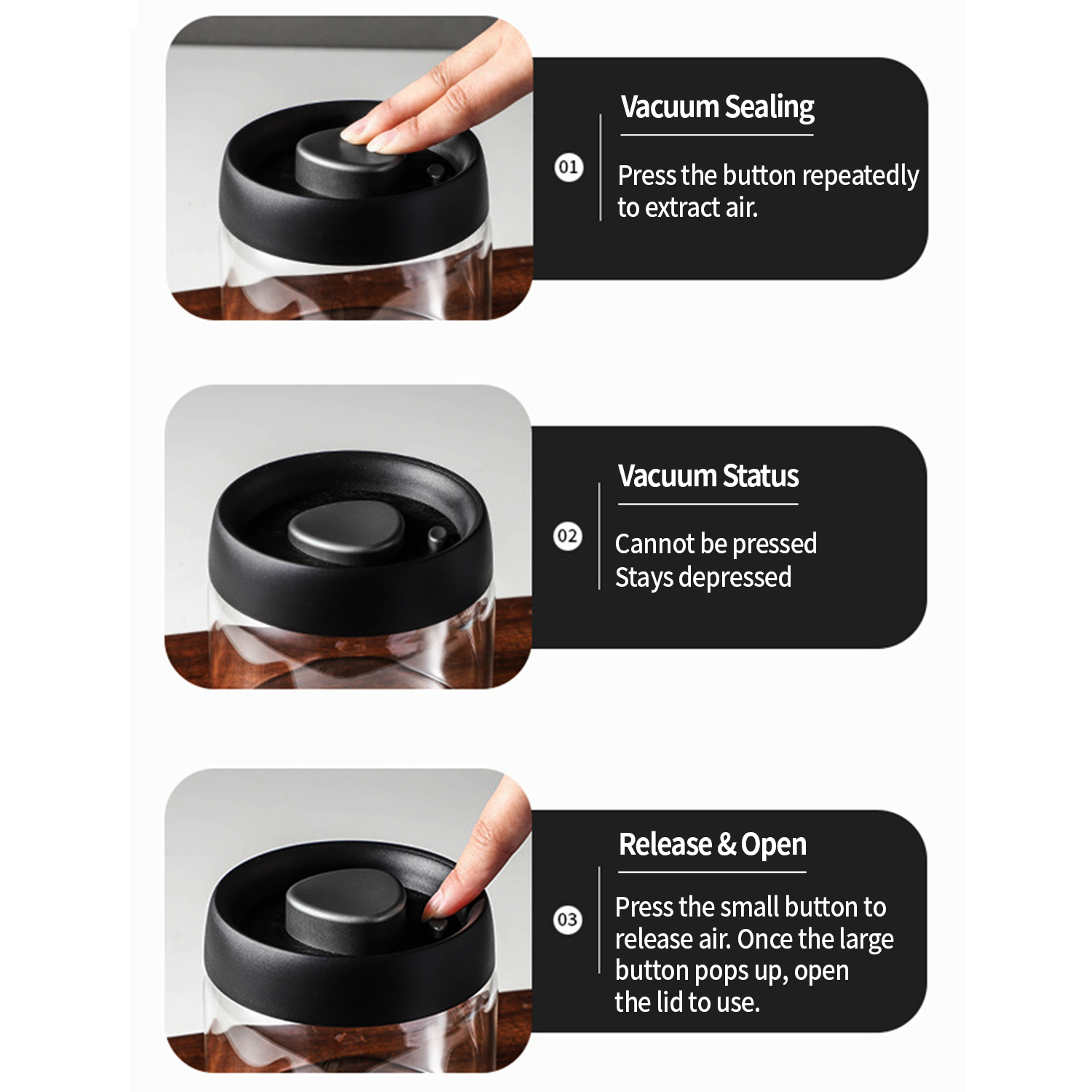 OANKR Vacuum Coffee Canister 5 - đánh giá và giá Home Cooking Food