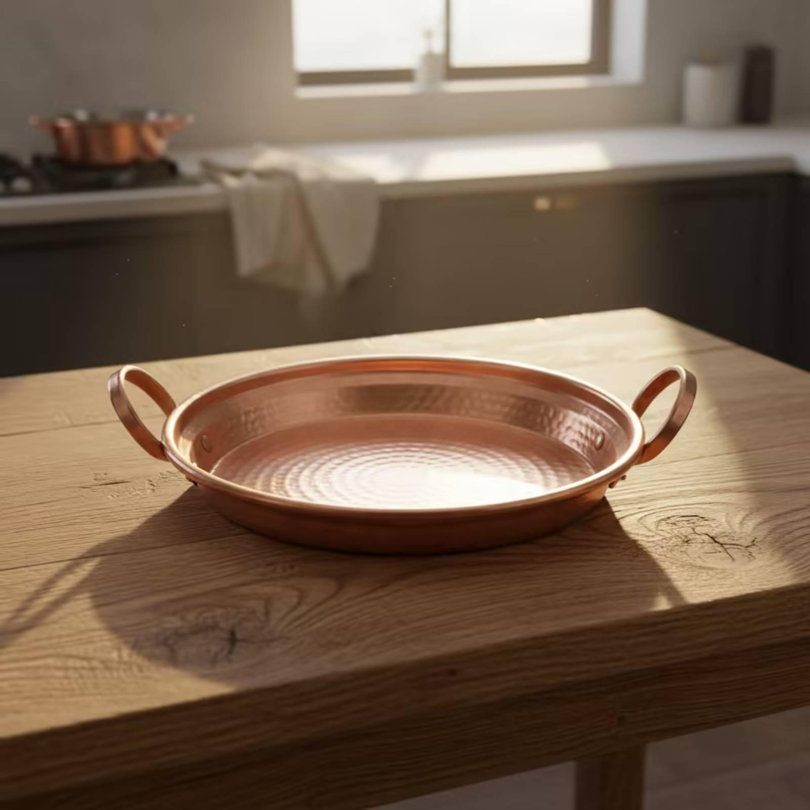 Copper Pan twoHandle Pan with  - đánh giá và giá Home Cooking Host