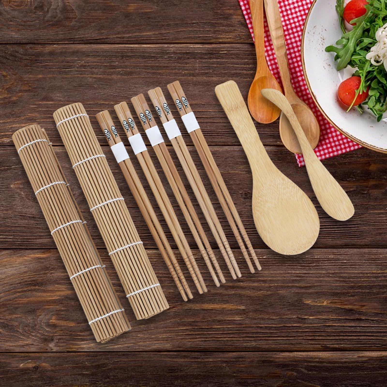 9 Pieces Sushi Making Set Bamb - đánh giá và giá Sushi Mat Bamboo