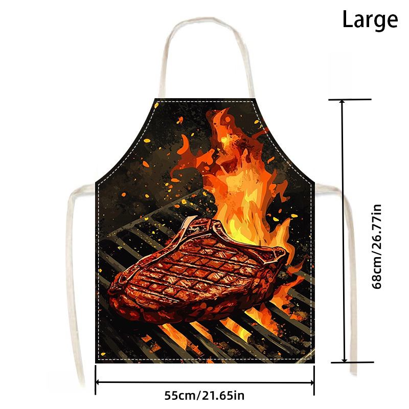 1pc BBQ Steak Apron with Flame - đánh giá và giá Home Cooking Ideas