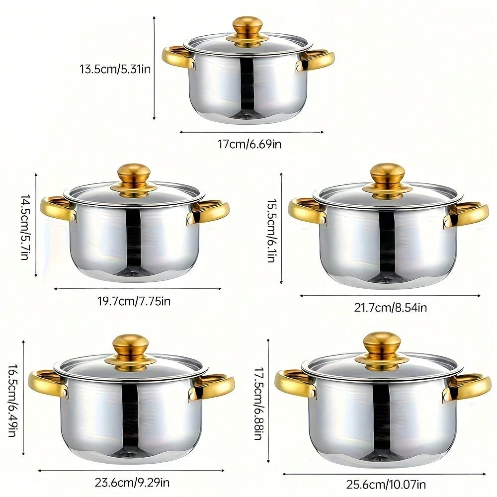 Stainless Steel Pot Set Modern - đánh giá và giá Home Cooking Restaurants