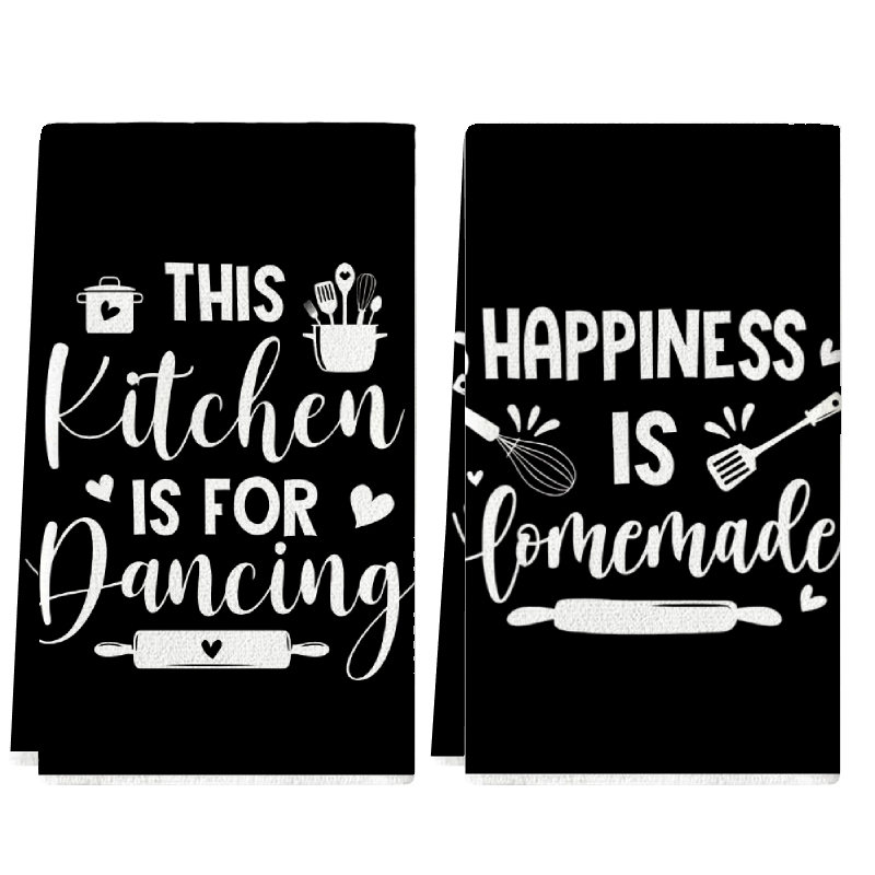 2Pcs, Kitchen Towels with Fun  - đánh giá và giá Home Cooking On