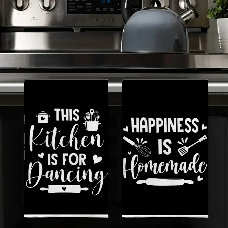 2Pcs, Kitchen Towels with Fun  - đánh giá và giá Home Cooking On