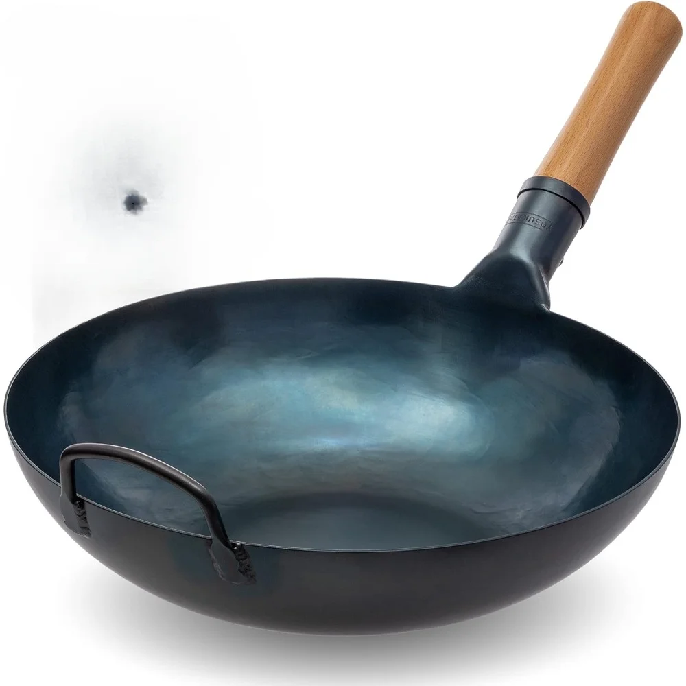 A Flat Bottom Wok Pan - 13.5
