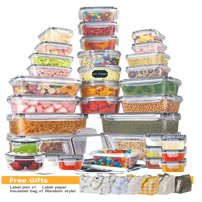 48PCS BPA-Free Food Storage Se - đánh giá và giá Home Cooking Food