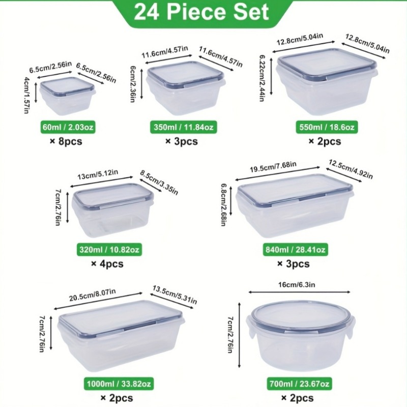 48PCS BPA-Free Food Storage Se - đánh giá và giá Home Cooking Food