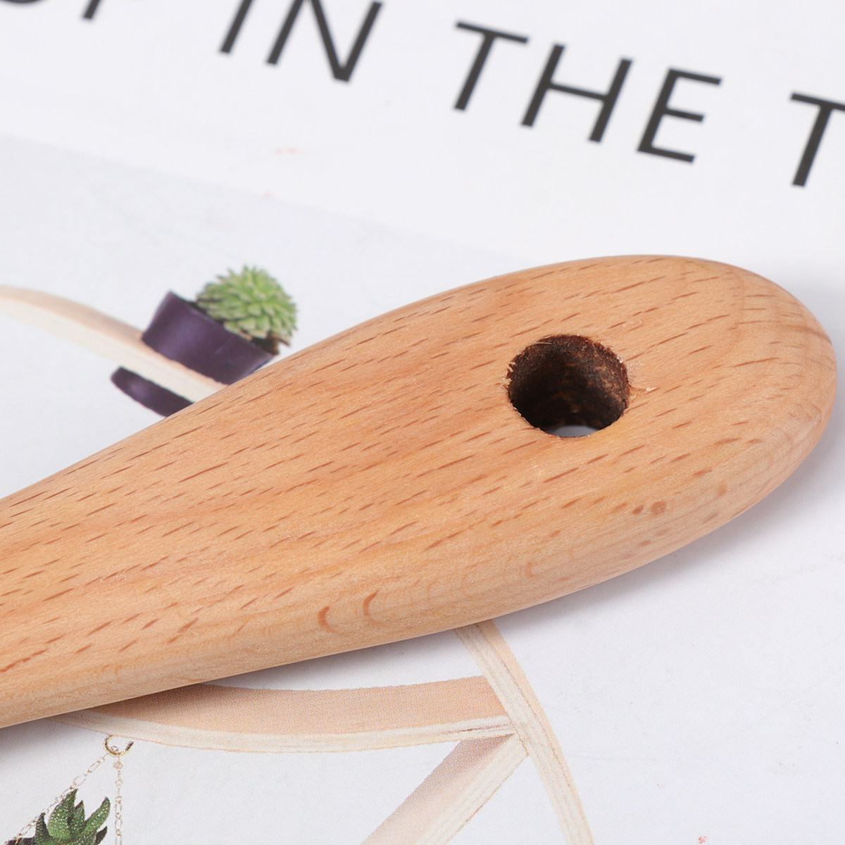 1pc Wooden Rice Shovel Natural - đánh giá và giá Home Cooking Restaurants