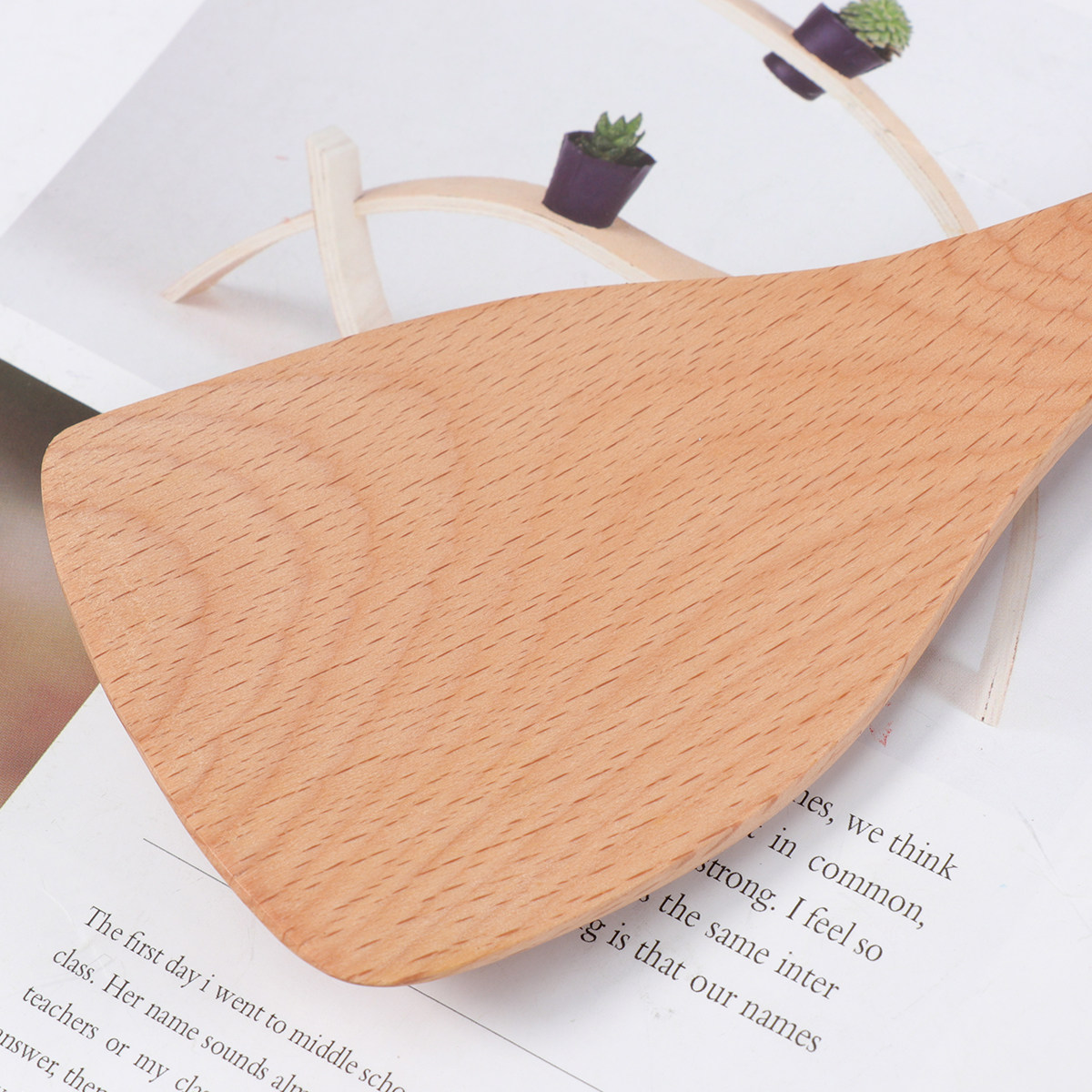 1pc Wooden Rice Shovel Natural - đánh giá và giá Home Cooking Restaurants