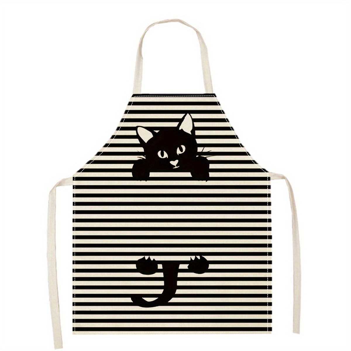 Linen Apron Funny Cat Sunglass - đánh giá và giá Home Cooking Ideas