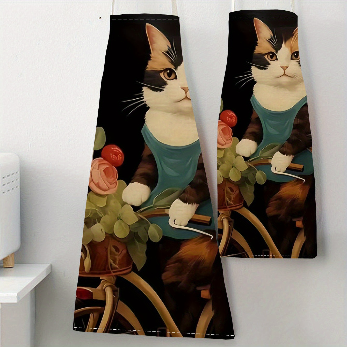 Linen Apron Funny Cat Sunglass - đánh giá và giá Home Cooking Ideas
